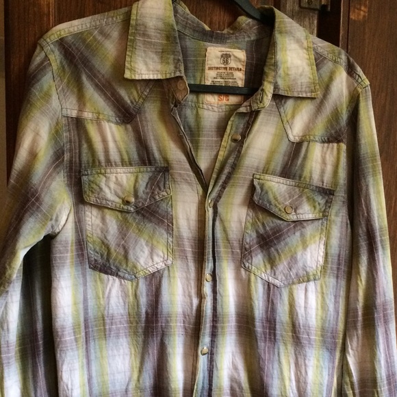 Route 66 Vintage Look Plaid Shirt - Picture 8 of 8